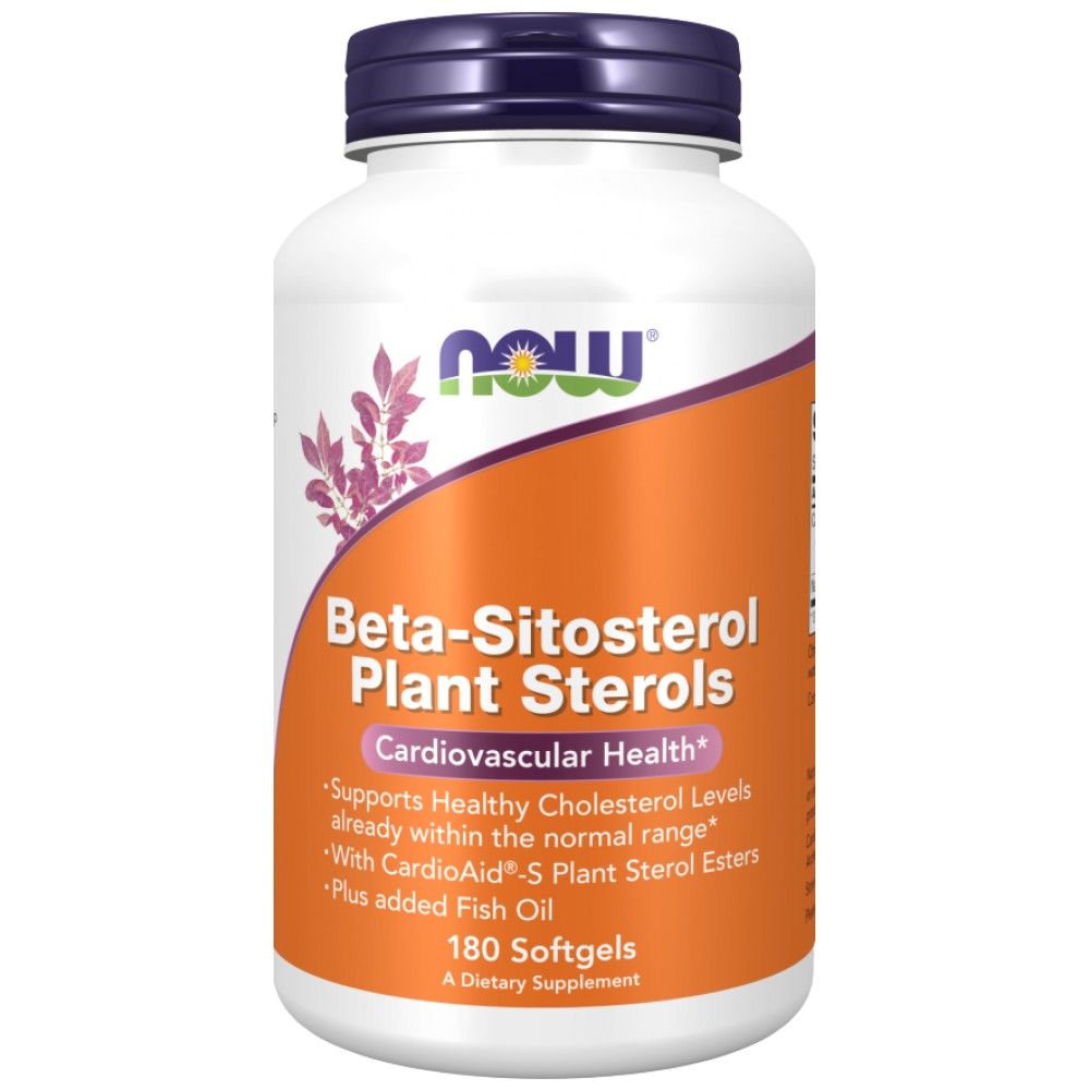 Beta-Sitosterol Plant Sterols - 180 Softgels - Nutra Best Europe