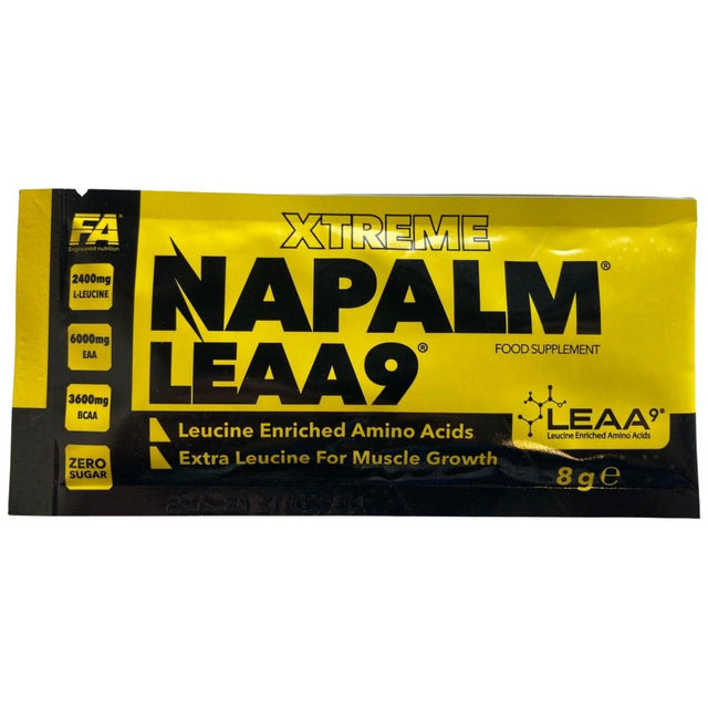 Xtreme Napalm LEAA 9 | Leucine Enriched Essential Amino Acids - 8 grams - Nutra Best Europe