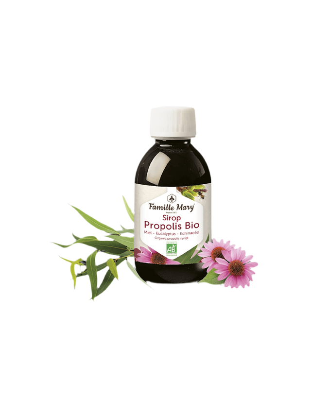 Sirop Propolis Bio (with honey, eucalyptus and echinacea), 150 ml Famille Mary - Nutra Best Europe