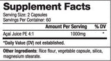 Acai 1000 mg / 120 Caps - Nutra Best Europe