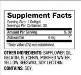 Astaxanthin 4 mg - 60 Gel capsules - Nutra Best Europe