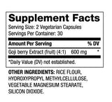 Goji Berry 600 mg / 60 Caps - Nutra Best Europe