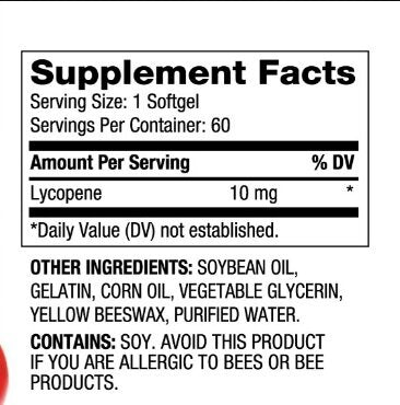 Lycopene 10 mg / 60 Softgels - Nutra Best Europe