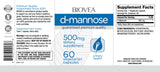 D-Mannose 500 mg / 60 Caps - Nutra Best Europe