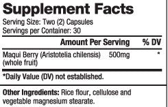 Maqui Berry 500 mg / 60 Caps - Nutra Best Europe