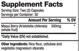 Maqui Berry 500 mg / 60 Caps - Nutra Best Europe