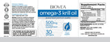 Omega-3 Krill Oil 500 mg / 30 Softgels - Nutra Best Europe
