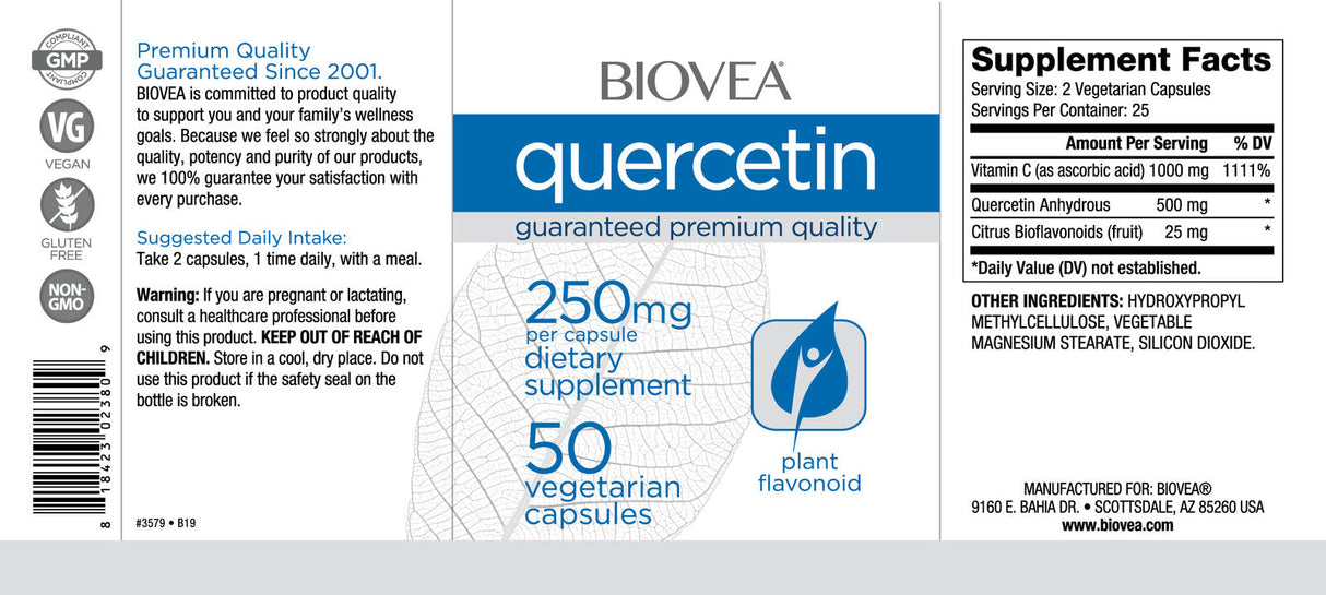 Quercetin / 50 Caps - Nutra Best Europe