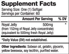 Royal Jelly 500 mg / 60 Softgels - Nutra Best Europe