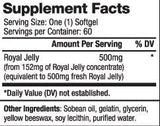 Royal Jelly 500 mg / 60 Softgels - Nutra Best Europe