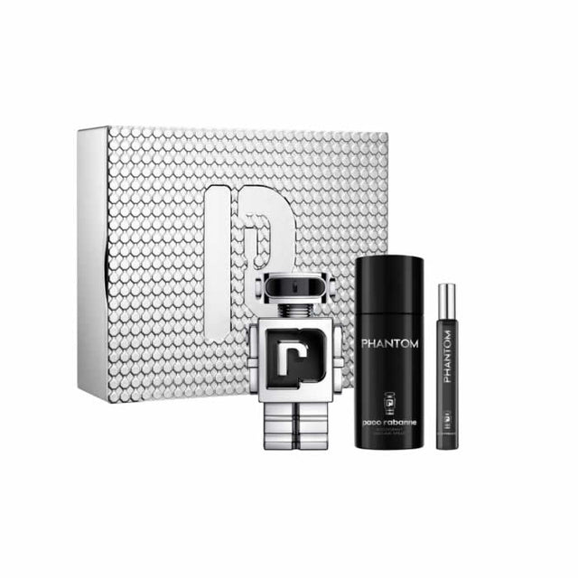 Paco Rabanne Phantom Eau De Toilette Spray 100ml Set 3 Pieces - Nutra Best Europe
