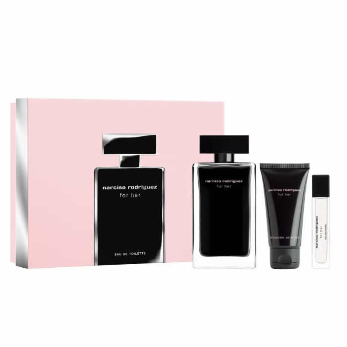 Narciso Rodriguez for women - Eau de Toilette 100ml + Body Lotion 50ml + Mini 10ml - Nutra Best Europe