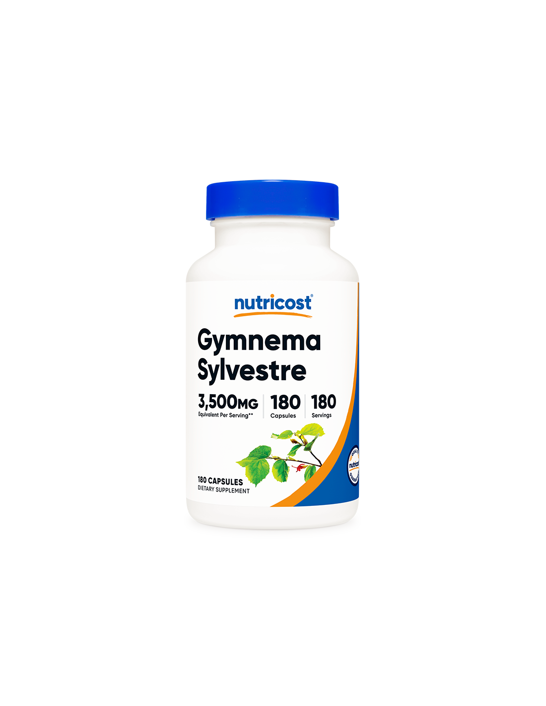Cukorbetegség és vércukorszint - Gymnema, 3500 mg/180 kapszula, 180 adag <tc>Nutricost</tc>