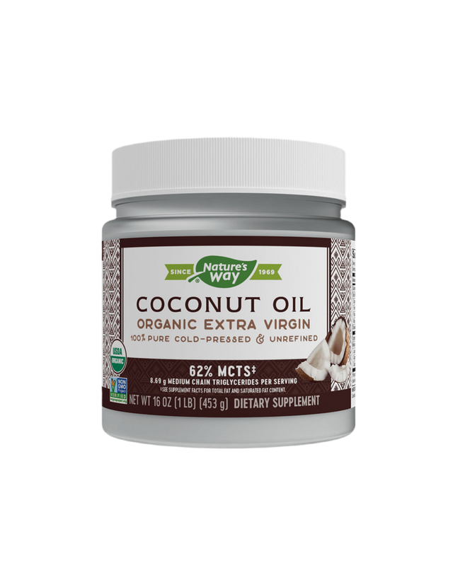 Raw Coconut Oil Organic - 454 grams - Nutra Best Europe