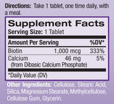 Biotin 1000mcg. / 100 Tabs. - Nutra Best Europe