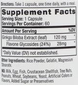 Ginkgo Biloba 120mg. / 60 Caps. - Nutra Best Europe