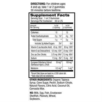 Kids Sleep+ Immune Health 50 Gummies - Nutra Best Europe