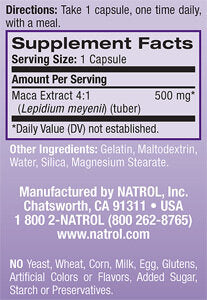 Maca 500mg. / 60 Caps. - Nutra Best Europe