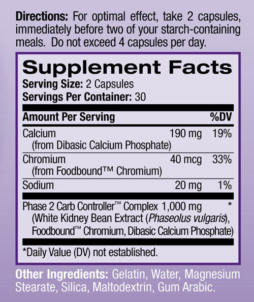 White Kidney Bean Carb Intercept / 60 caps - Nutra Best Europe
