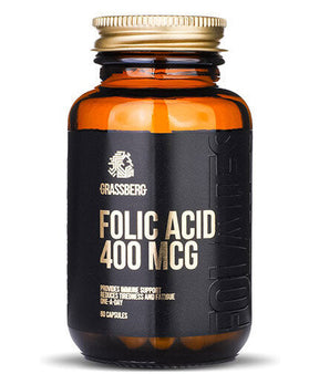 GRASSBERG Folic Acid 400 mcg 60 Caps - Nutra Best Europe
