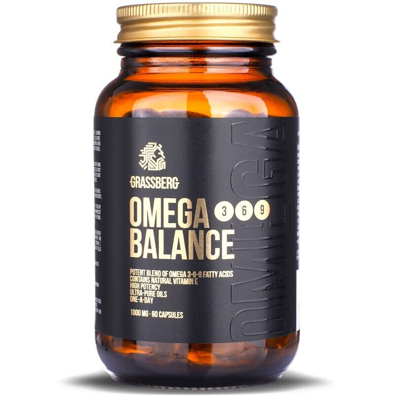 GRASSBERG Omega 3-6-9 Balance 1000 mg 60 Caps - Nutra Best Europe