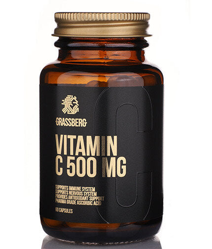 GRASSBERG Vitamin C 500mg / 60 Caps - Nutra Best Europe