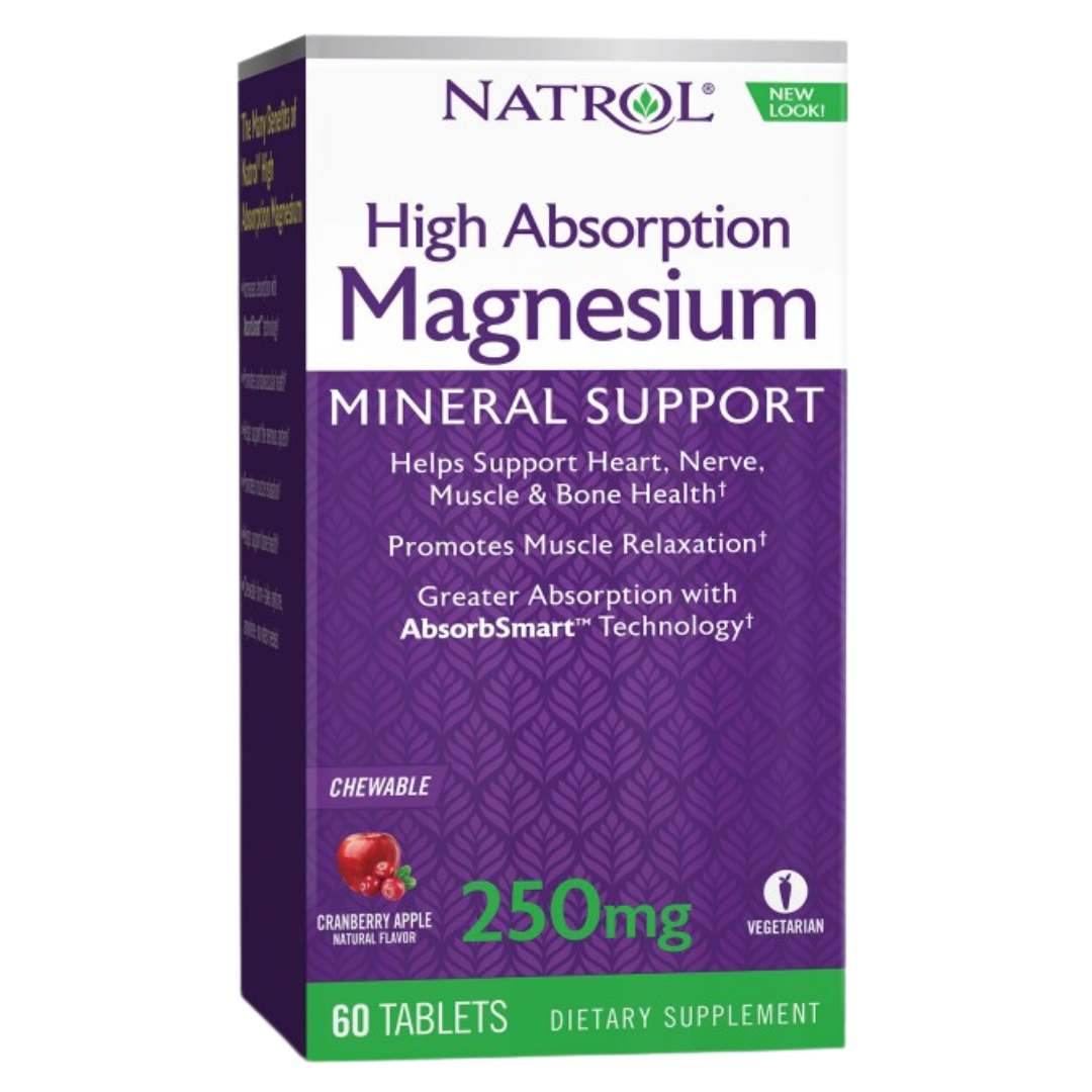 Magnesium High Absorption / 60 chew tabs. - Nutra Best Europe