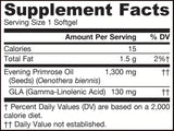 Evening Primrose Oil 1300 - 60 Gel capsules - Nutra Best Europe