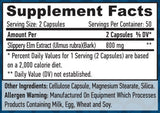 Slippery Elm 400mg. / 100 VCaps. - Nutra Best Europe
