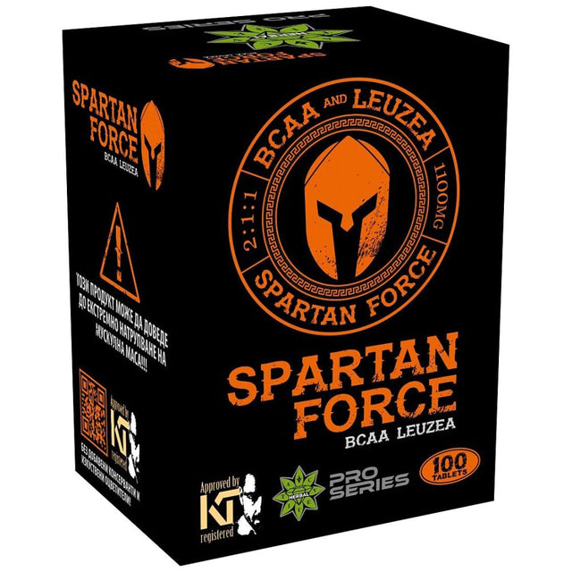 Spartan Force BCAA Leuzea 100 Tablets - Nutra Best Europe