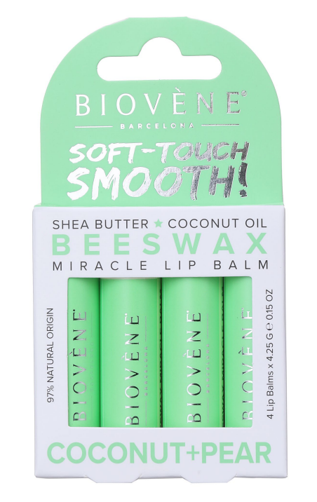Méhviasz ajakápoló - Kókusz és Körte - Intenzív ápolás - 4 db