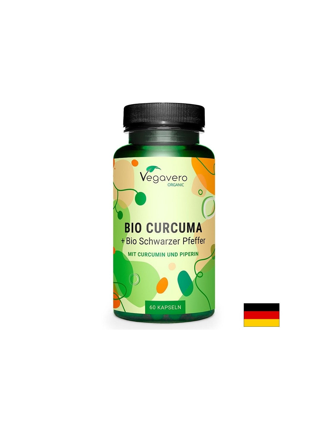 Ízületek és jó emésztés támogatására - Kurkuma + Fekete bors BIO, 400 mg x 60 kapszula <tc>Vegavero</tc>