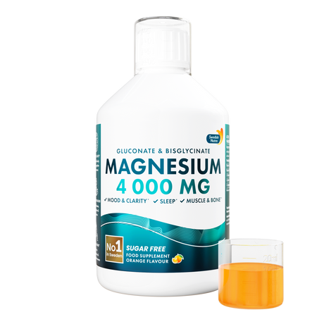 Liquid Magnesium 4000 (Bisglycinate and Gluconate) | 500 ml - Nutra Best Europe