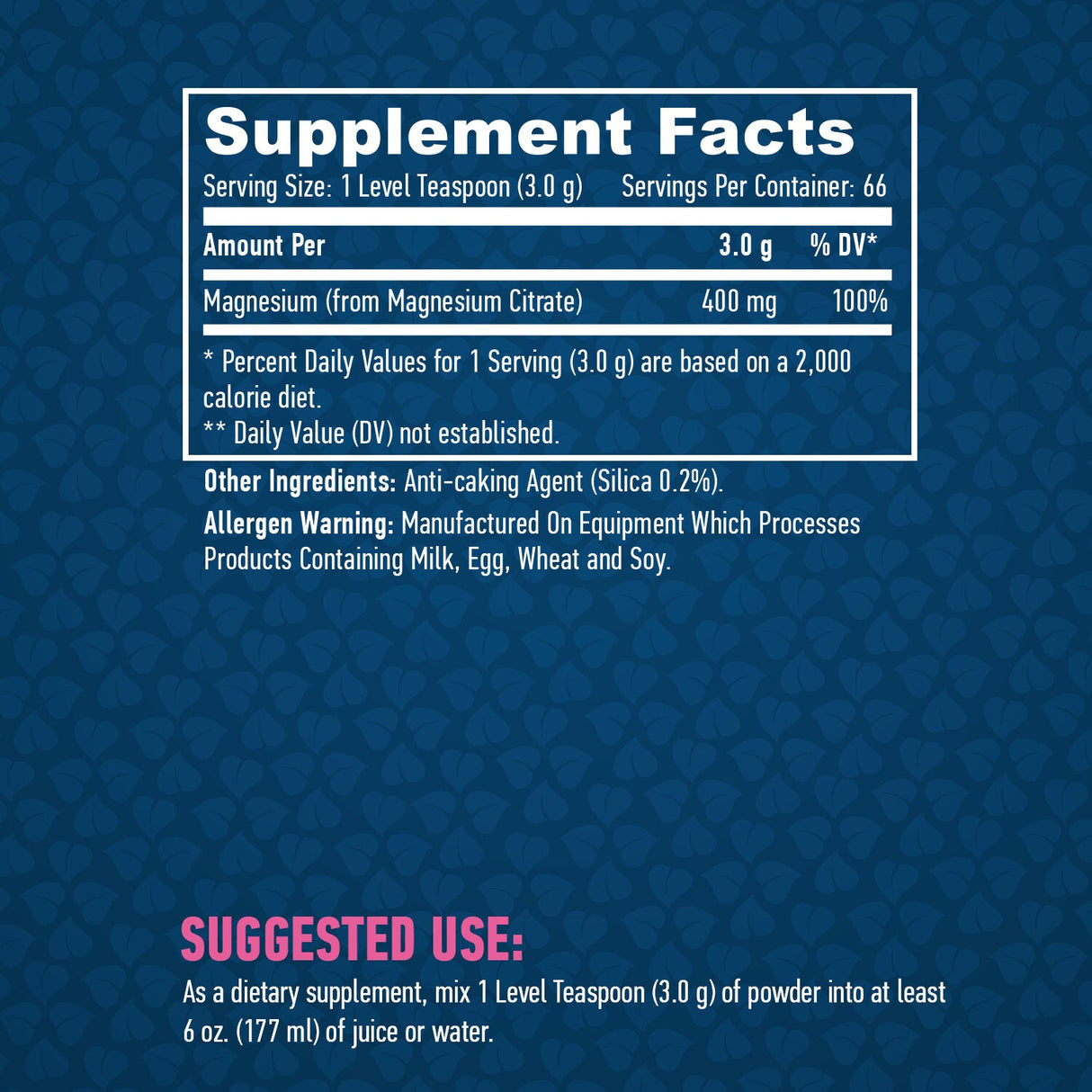 Magnesium Citrate 200g. - Nutra Best Europe