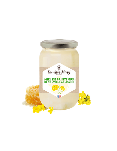 Bee honey from spring flowers from the New Aquitaine region (France), 500 g - Nutra Best Europe