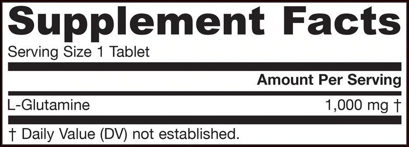 L-Glutamine 100 Easy-Solv 1000 mg - 100 Tablets - Nutra Best Europe