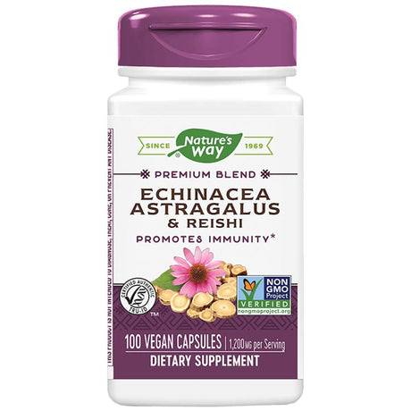 Echinacea & Astragalus & Reishi 400 mg - 100 capsules - Nutra Best Europe