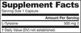 L-Tyrosine 500 mg - 100 capsules - Nutra Best Europe
