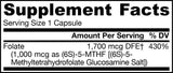 Methyl Folate 1000 mcg - 100 capsules - Nutra Best Europe