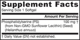 PS 100 / Phosphatidylserine - 60 Gel capsules - Nutra Best Europe