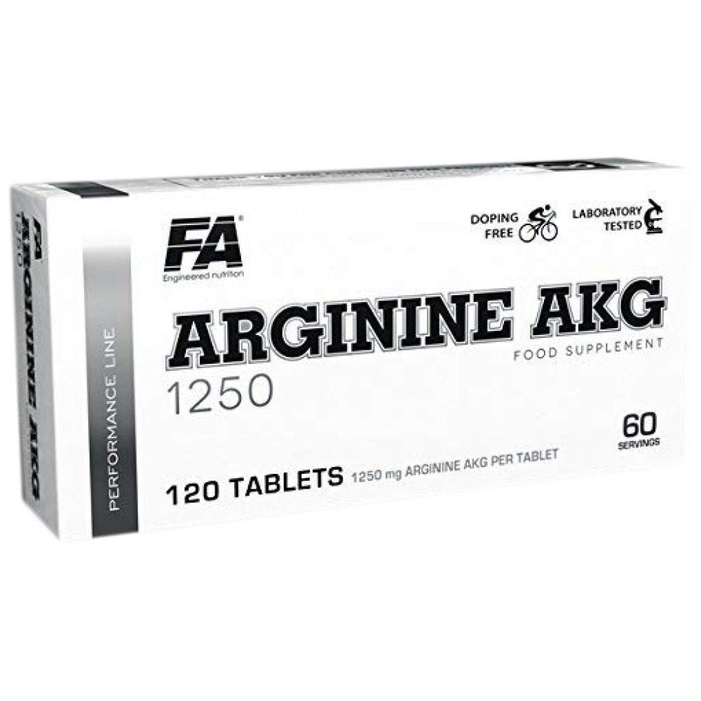 Arginine AKG / AAKG 1250 mg - 120 Tablets - Nutra Best Europe