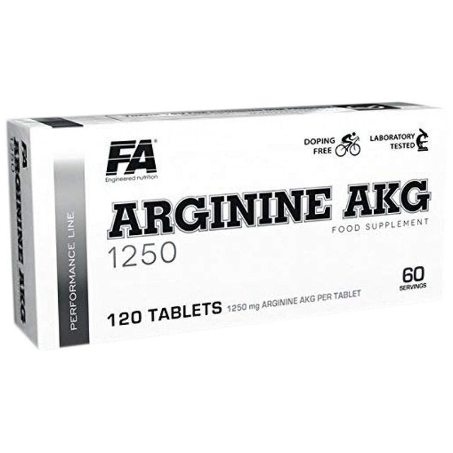 Arginine AKG / AAKG 1250 mg - 120 Tablets - Nutra Best Europe
