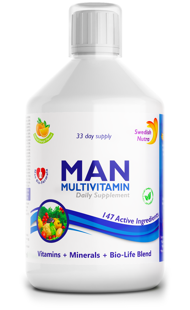 Man multivitamins for men with collagen 1497 mg - 147 active ingredients /500 ml/ - Nutra Best Europe