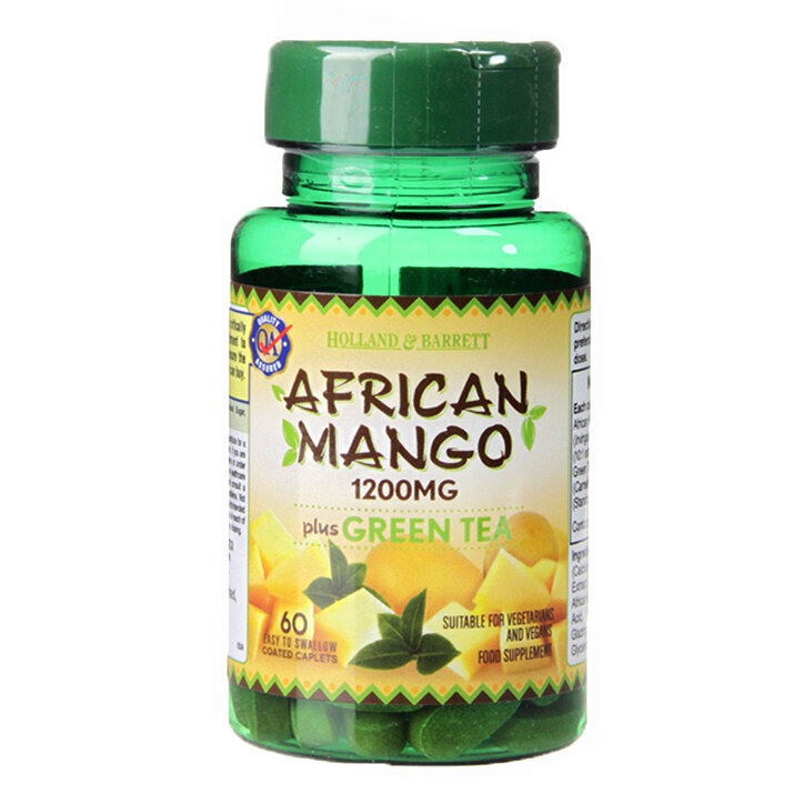 African Mango 1200 mg / with Green Tea - 60 caplets - Nutra Best Europe