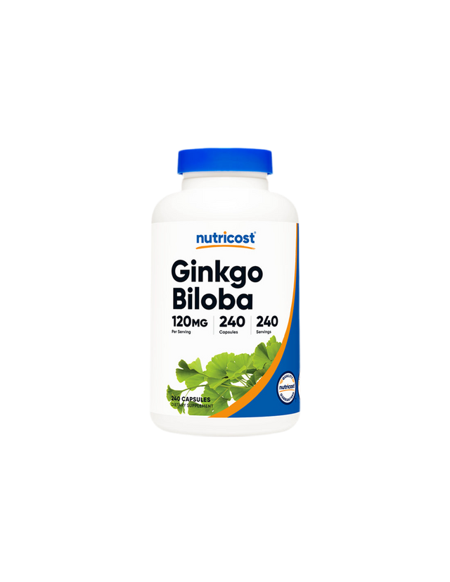 Memory - Ginkgo Biloba, 120 mg/ 240 capsules Nutricost - Nutra Best Europe