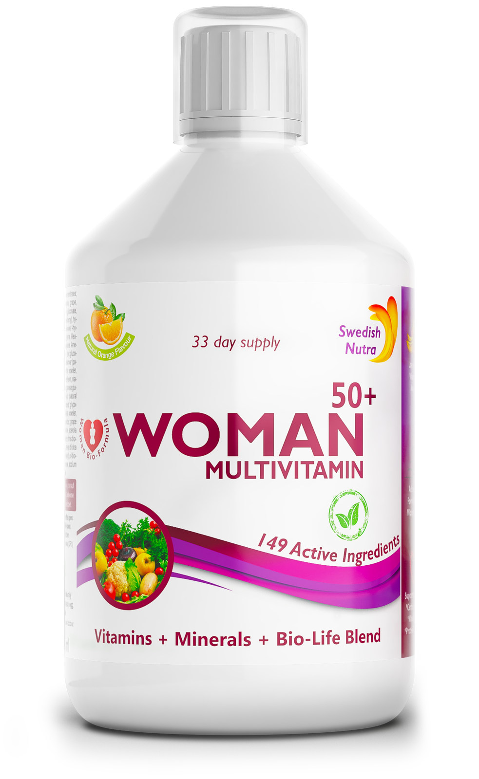 Women 50+ multivitamins for women with collagen 1497 mg - 149 active ingredients /500 ml/ - Nutra Best Europe