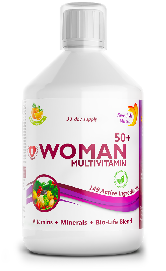 Women 50+ multivitamins for women with collagen 1497 mg - 149 active ingredients /500 ml/ - Nutra Best Europe