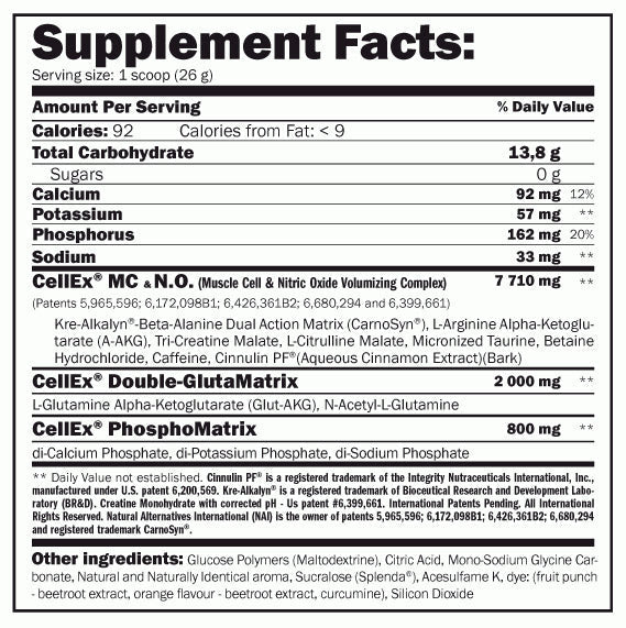 CellEx Unlimited Powder 1040g - Nutra Best Europe