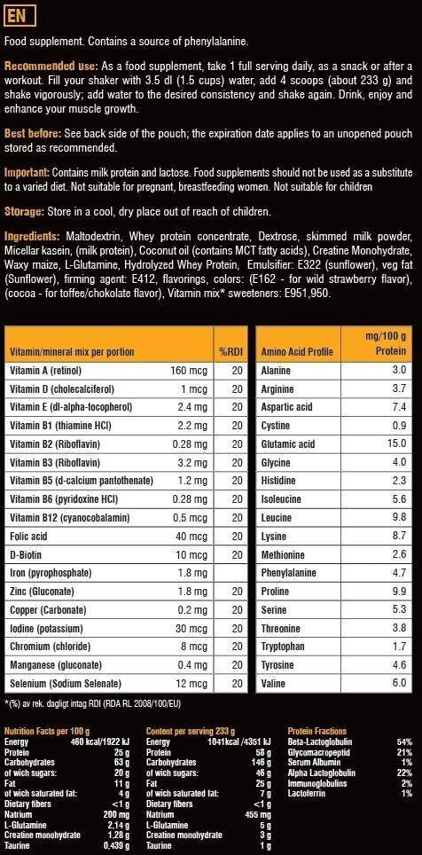 Massive Mass Gainer - 7000 grams - Nutra Best Europe