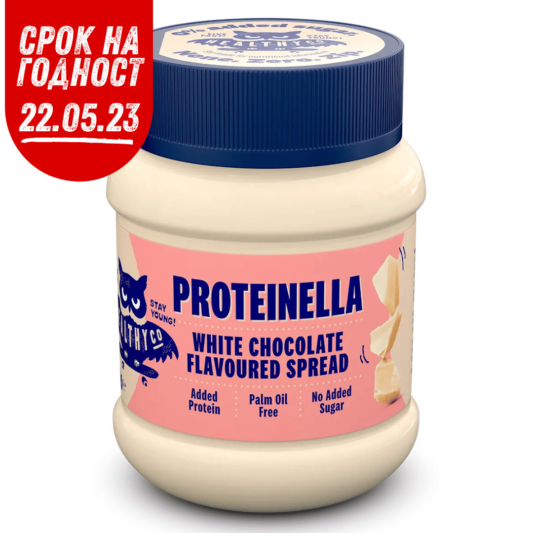 Proteinella White Chocolate 400 g - liquid white chocolate without added sugar and without palm oil - Nutra Best Europe
